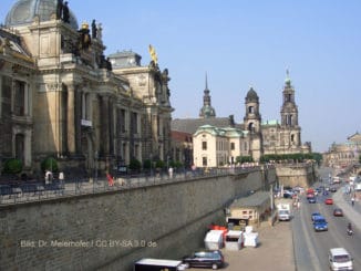 Brühlsche Terrasse mit Panoramablick